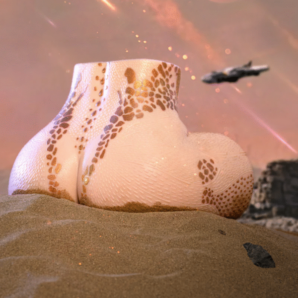 Pandora Butt 17.6LB Realistic Pocket Pussy Ass Silicone Torso Butt Male Masturbator Gold Blue Skin