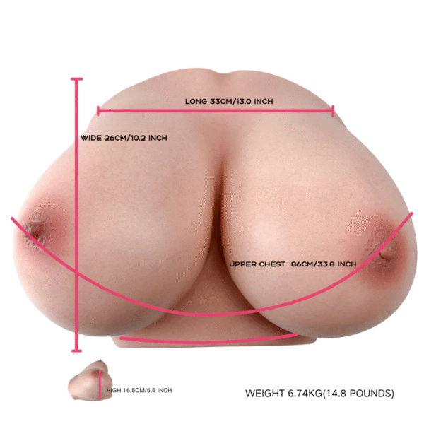 Fake breast silicone with Realistic Skin texture Boobs Sex Toy Lifelike Breasts Male Masturbator Stroker